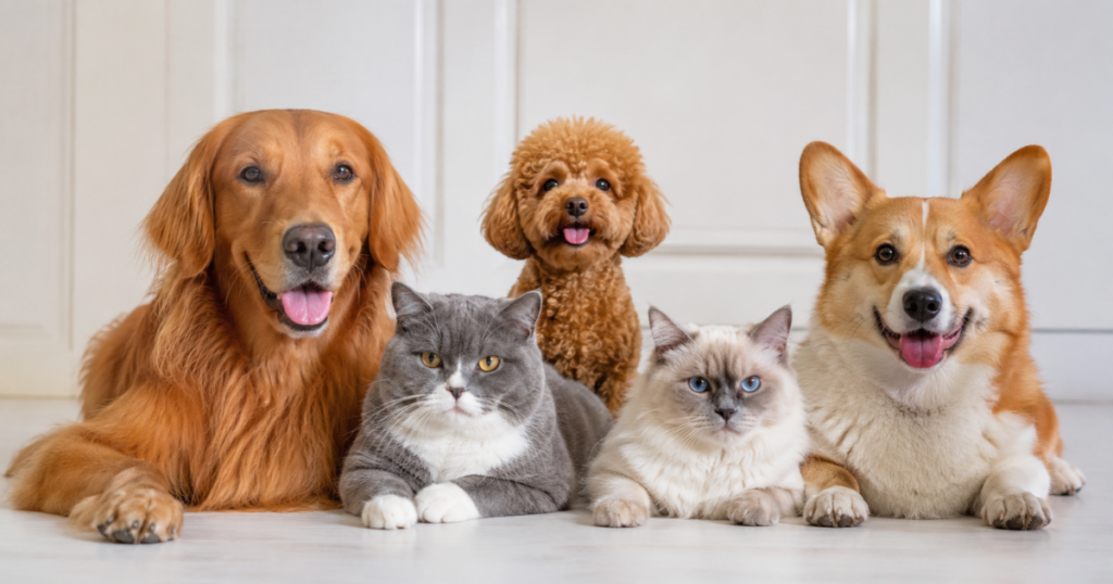 Which pet breeds need insurance most, dogs and cats of different breeds together